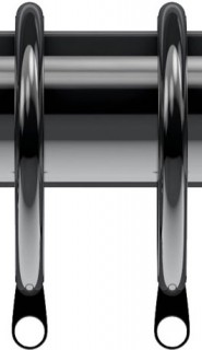 Speedy Nikola 28mm Polished Graphite Rings (Pack of 8)