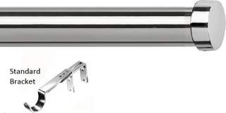 Speedy Poles Apart 28mm Chrome Metal Eyelet Curtain Pole