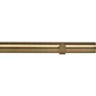 Speedy Poles Apart Eyelet 28mm Antique Brass Effect Semi Complete Metal Curtain Pole