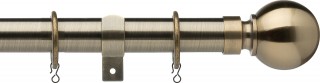 Haywick Urban Ball 28mm Antique Brass Metal Curtain Pole