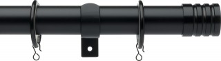 Haywick Urban Stud 28mm Black Metal Curtain Pole