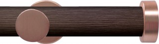 Swish Soho 28mm Brown Wood (Funk) Metal Eyelet Curtain Pole