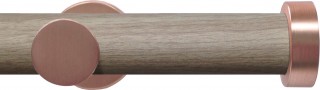 Swish Soho 28mm Light Wood (Chic) Metal Eyelet Curtain Pole