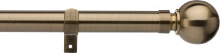 Haywick Urban Ball 28mm Antique Brass Metal Eyelet Curtain Pole