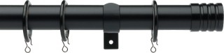 Haywick Urban Stud 25/28mm Telescopic Black Metal Curtain Pole