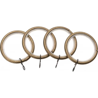Haywick Urban 28mm Antique Brass Rings (Pack of 4)