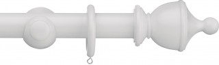 Swish Romantica 35mm Paper White Urn Wood Curtain Pole