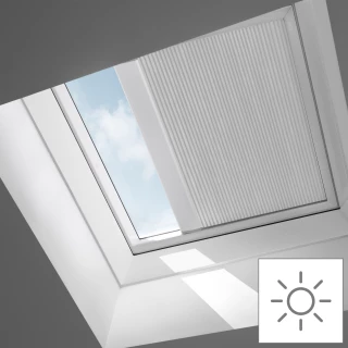 VELUX Remote Solar Pleated Blinds for Flat Roof Windows FSK