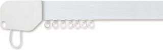 Rolls Superglide Corded White Metal Curtain Track