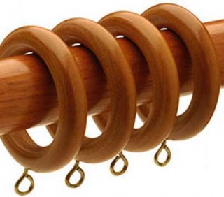 Speedy County Wood 28mm Antique Pine Rings (Pack of 4)