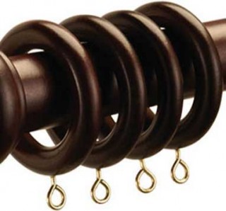 Speedy County Wood 28mm Chestnut Rings (Pack of 4)