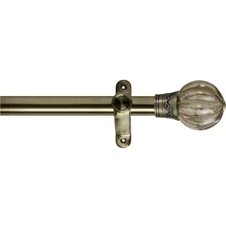 Museum Galleria 35mm Burnished Brass Metal Eyelet Curtain Pole