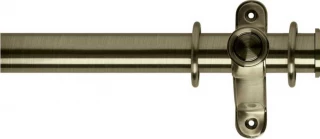 Museum Galleria 35mm Burnished Brass Metal Curtain Pole