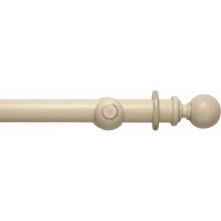 Rolls Modern Country 55mm Brushed Cream Wood Curtain Pole