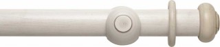 Rolls Modern Country 55mm Brushed Ivory Wood Curtain Pole
