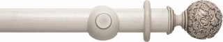 Rolls Modern Country 55mm Brushed Ivory Wood Curtain Pole