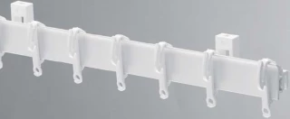 Swish Sologlyde White Plastic Curtain Track